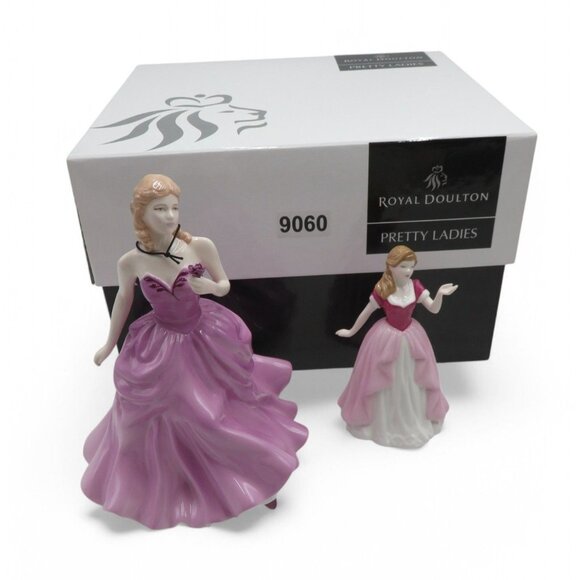 ROYAL DOULTON Pretty Ladies Victoria and Vicki 2004 Figurines Boxed with COA - Picture 1 of 13
